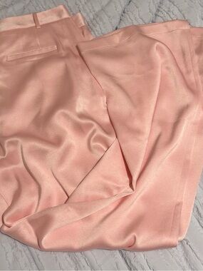 Alice + Olivia Silky Light Pink Trousers 8